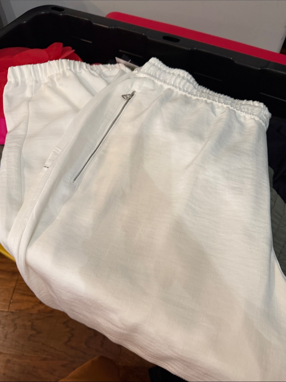 Jennifer Lopez White Track Joggers